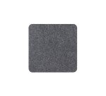 Panneau mural acoustique Wall Sculpo carré , PET gris foncé,  L 600 x H 600 mm ARCHYI