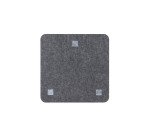 Panneau mural acoustique Wall Sculpo carré , PET gris foncé,  L 600 x H 600 mm ARCHYI