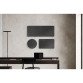 Panneau mural acoustique Wall Sculpo carré , PET gris foncé,  L 600 x H 600 mm ARCHYI