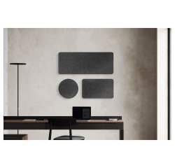 Muurpaneel akoestisch Wall Sculpo vierkant, donkergrijs PET, L 600 x H 600 mm ARCHYI