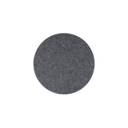 Panneau mural acoustique Sculpo rond, PET gris foncé, Diamètre 45 cm ARCHYI
