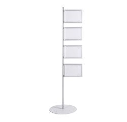 Freestanding snap-on display board Bi-Office Snap Display, aluminum frame for 4 A4 posters.