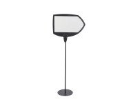 Black Bi-Office arrow floor standing sign