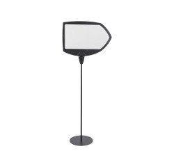 Black Bi-Office arrow floor standing sign