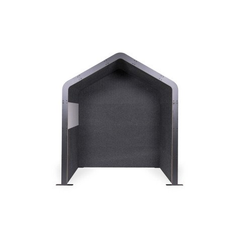 Alcôve acoustique Villa Sculpo, PET gris foncé,  L 200 x P 230 x H 124,5 cm ARCHYI