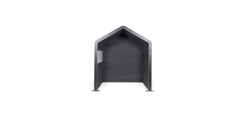 Alkoven akustik Villa Sculpo, PET grau, L 200 x H 230 x T 124,5 cm ARCHYI