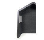 Alcôve acoustique - cabine de confidentialité Villa Sculpo, PET gris foncé,  L 200 x H 230 x P 124,5 cm ARCHYI