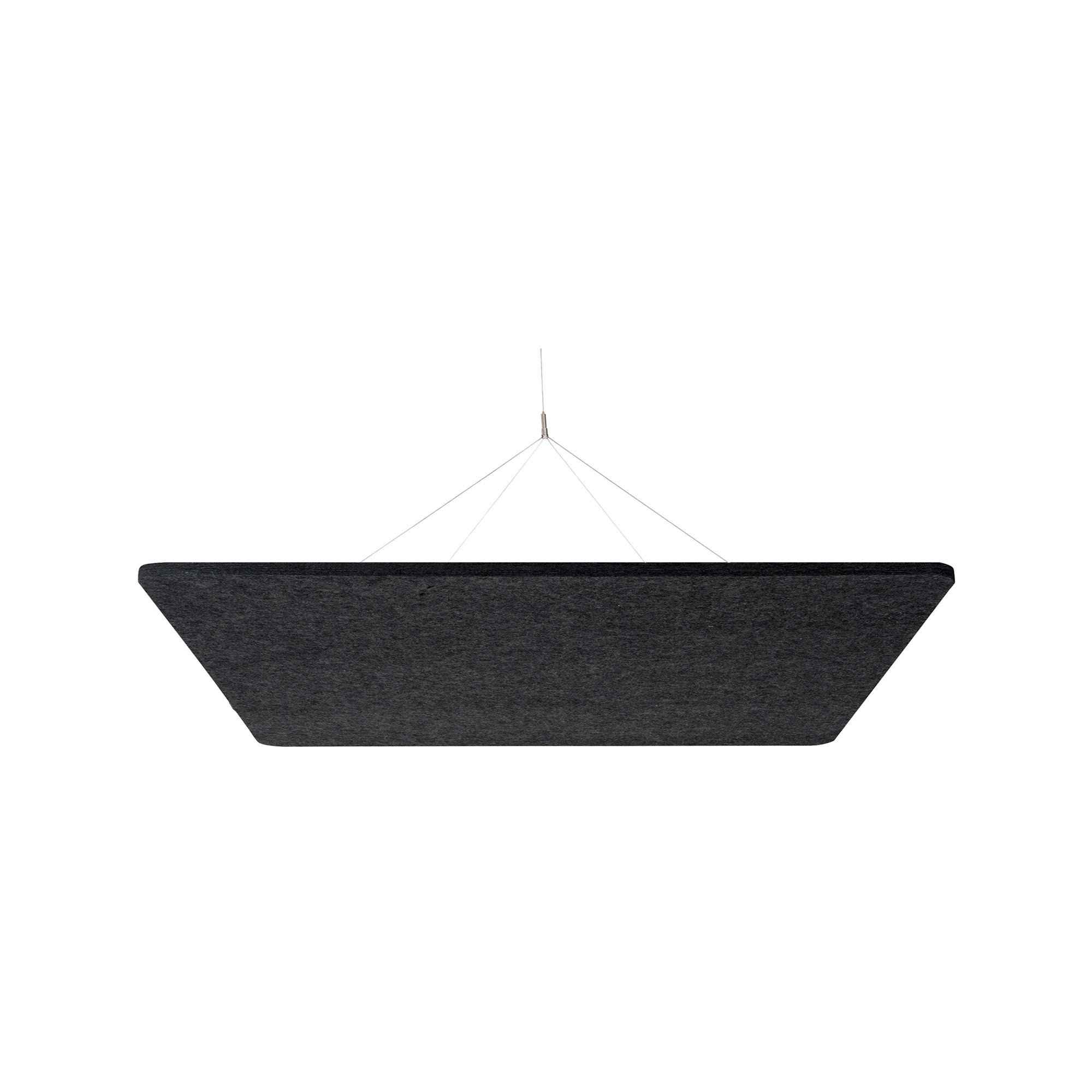 Panneau plafond Sculpo carré acoustique, gris foncé, L 120 x P 120 cm