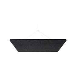 Panneau plafond Sculpo carré acoustique, gris foncé, L 120 x P 120 cm