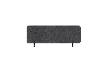 Acoustic office panel Sculpo gray with metal fixing L 140 x H 40 cm ARCHYI