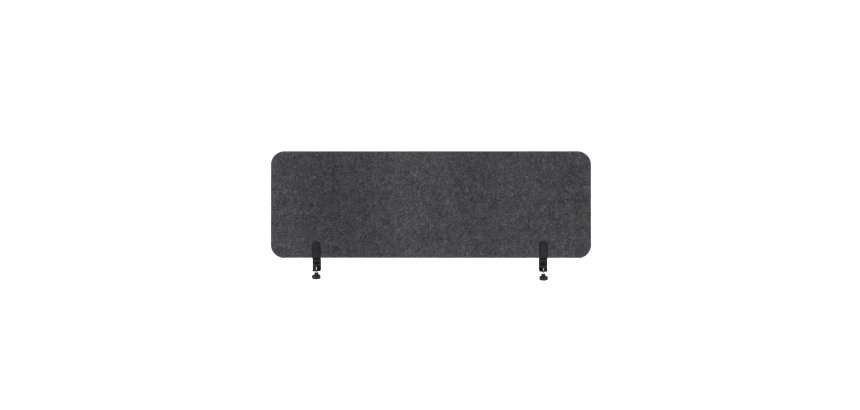 Panneau acoustique de bureau Sculpo gris fixation métal L 140 x H 40 cm ARCHYI