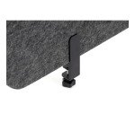 Panneau acoustique de bureau Sculpo gris fixation métal L 140 x H 40 cm ARCHYI