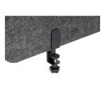 Panneau acoustique de bureau Sculpo gris fixation métal L 140 x H 40 cm ARCHYI