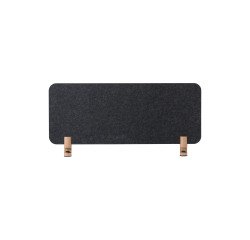 Schreibtisch-Akustikpanel Sculpo Grau, Befestigung aus Holz, L 140 x H 40 cm ARCHYI