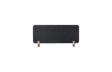 Acoustic office panel Sculpo grey wood fixation L 140 x H 40 cm ARCHYI