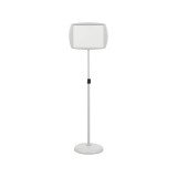 Panneau rectangle sur pied laqué Bi-Office gris