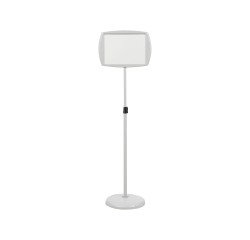 Rectangle stand lacquered gray Bi-Office sign