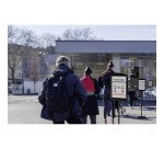 Panneau rectangle sur pied laqué  Bi-Office noir