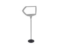 Arrow magnetic floor signboard in grey lacquered Bi-Office