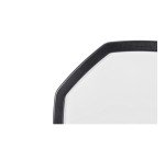 Panneau octogonale sur pied laqué Bi-Office noir