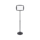 ```html
Rechteckiges Standtafel-Panel, lackiert, Bi-Office, Schwarz
```
