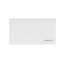 White lacquered frameless board Loop 180 x 100 cm by Bi-Office