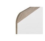 Tableau blanc acier laqué cadre bois 120 x 90 cm Ace Bi Office