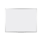Tableau blanc acier laqué cadre aluminium 240 x 120 cm Ayda Bi-Office