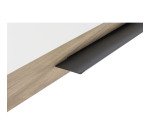 Tableau blanc acier laqué cadre bois 120 x 90 cm Ace Bi Office