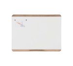 Tableau blanc acier laqué cadre bois 120 x 90 cm Ace Bi Office