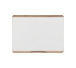 Tableau blanc acier laqué cadre bois 120 x 90 cm Ace Bi Office