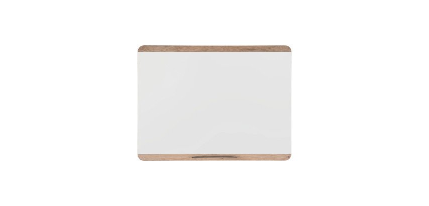 White lacquered steel board wooden frame 120 x 90 cm Ace Bi Office