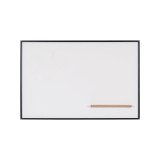 Tableau blanc acier émaillé A9 cadre noir 150 x 100 cm New Generation Bi-Office