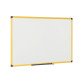Tableau blanc acier émaillé cadre jaune 150 x 100 cm Ultrabrite Bi-Office