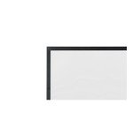 White magnetic enameled steel board with black frame 150 x 120 Curvo Bi Office