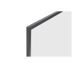 White magnetic enameled steel board with black frame 150 x 120 Curvo Bi Office