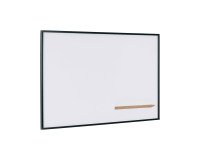 White enameled steel board A9 black frame 150 x 100 cm New Generation Bi-Office