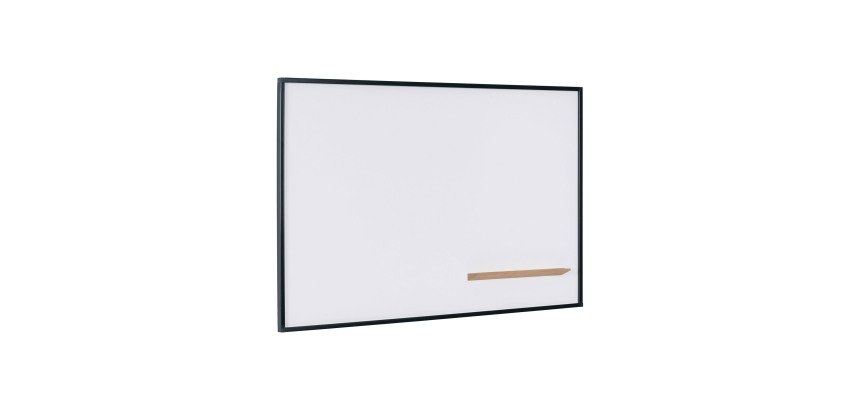 Whiteboard geëmailleerd staal A9 zwart frame 150 x 100 cm New Generation Bi-Office