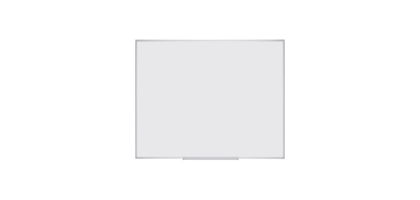 Tableau blanc acier émaillé cadre aluminium 150 x 120 cm Earth Maya Bi-Office