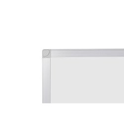 Tableau blanc mélaminé non magnétique cadre aluminium 120 x 120 cm Bi-Office Ayda
