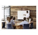 Tableau blanc acier laqué cadre aluminium 120 x 120 cm  Ayda Bi-Office