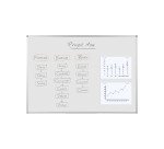 Geëmailleerd witbord Ayda Bi-Office 120 x 120 cm