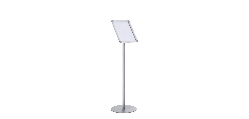 Poster holder A4 clip-on freestanding aluminum frame Bi-Office