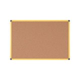 Tableau liege Ultrabrite industriel cadre jaune 180 x 90 cm Bi-Office