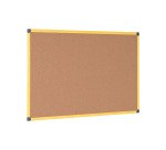 Tableau liege Ultrabrite industriel cadre jaune 180 x 90 cm Bi-Office