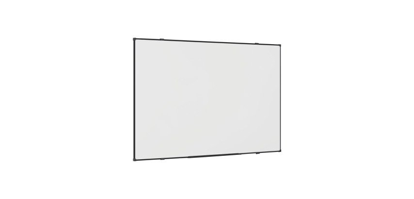 Tableau blanc magnetique Suri cadre noir 178 x 88 cm Bi-Office