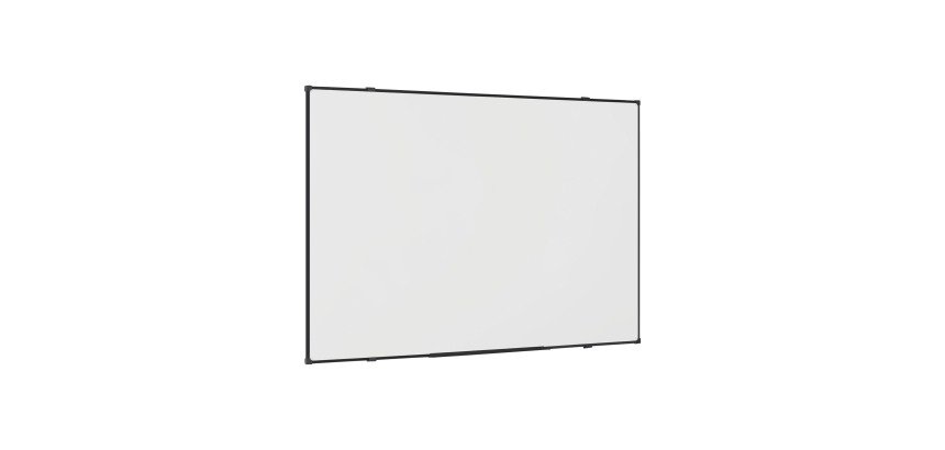 Tafel aus magnetischem Whiteboard mit schwarzem Rahmen 178 x 88 cm von Bi-Office