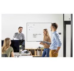 Magnetische Whiteboardtabelle Suri mit schwarzem Rahmen 148 x 98 cm von Bi-Office