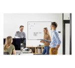 Tableau blanc magnetique Suri cadre noir 148 x 98 cm Bi-Office