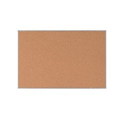 Cork notice board Suri gray frame 178 x 118 cm Bi-Office